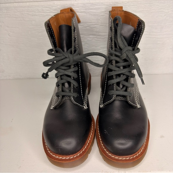 Dr. Martens James AirWair Smooth Leather  Combat Moto Boots Men’s 7 Women’s 8 - Picture 2 of 10